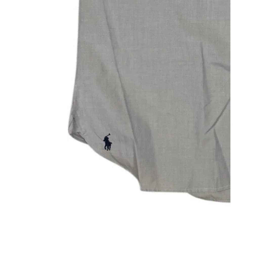 Polo Ralph Lauren Button Up Shirt Mens‎ 16 Custom Fit Purple Dress